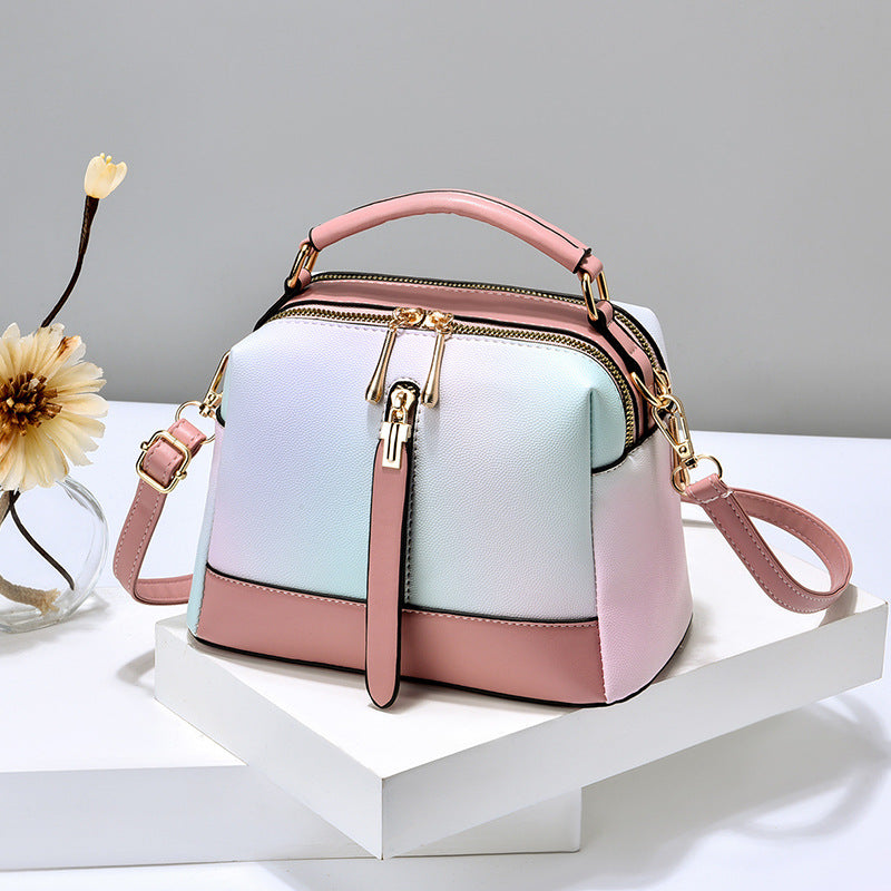 Texture Multicolor Small Bag Women 2022 New Fashion Texture Niche Shoulder Messenger Bag