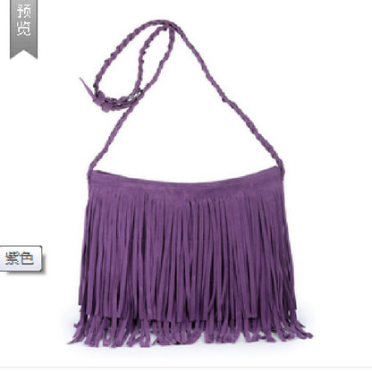 Women Retro Tassel Bags Girls Casual Shoulder Bags Crossbody Bags Messenger Bags