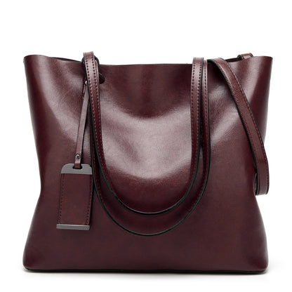 Vintage Tote Bag New Women&amp;#039;s Bags Europe And The United States Cross-Border Leather Bags Fashion Handbags Shoulder Messenger Bags Handbags