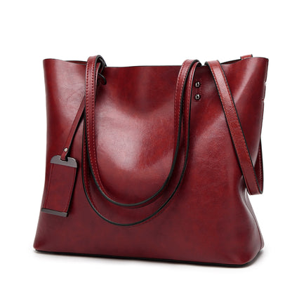 Vintage Tote Bag New Women&amp;#039;s Bags Europe And The United States Cross-Border Leather Bags Fashion Handbags Shoulder Messenger Bags Handbags