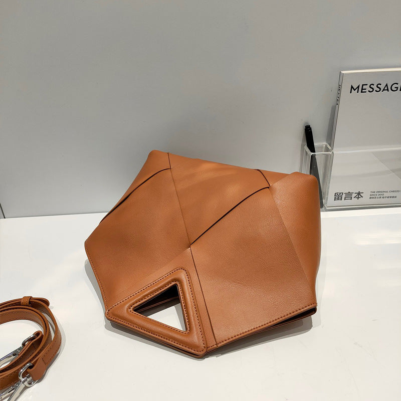2022 New Leather Killer Bag Atmospheric Simple Handbag Diamond Decoration Large-capacity Cowhide Single-shoulder Messenger Bag