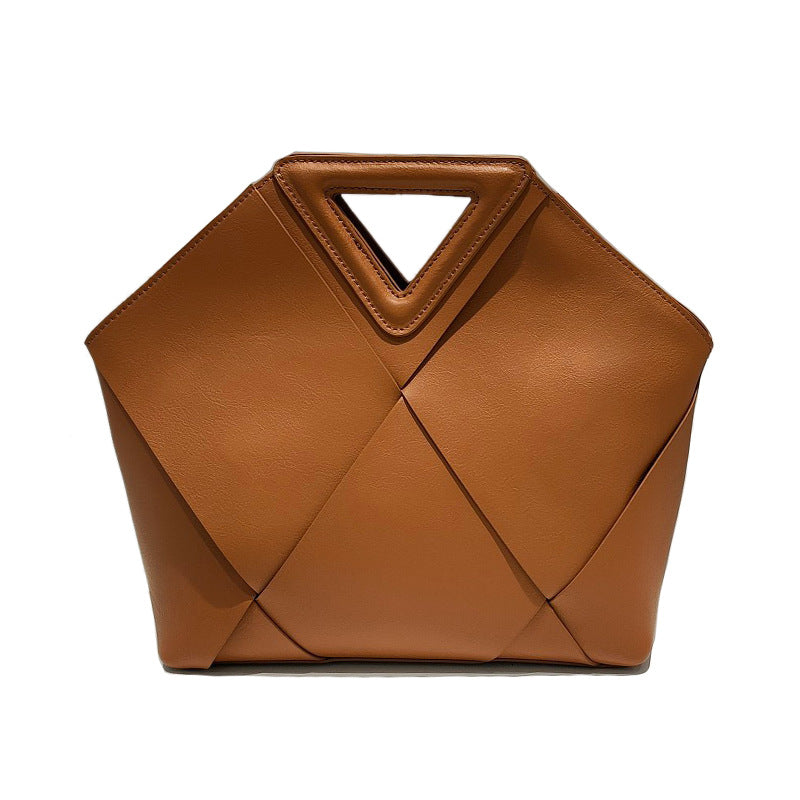 2022 New Leather Killer Bag Atmospheric Simple Handbag Diamond Decoration Large-capacity Cowhide Single-shoulder Messenger Bag
